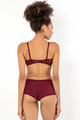 Set lenjerie intima sutien si chiloti, 999MRE1604 - 80, Miorre, Rosu claret