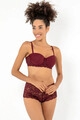 Set lenjerie intima sutien si chiloti, 999MRE1604 - 85, Miorre, Rosu claret