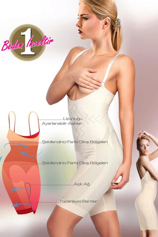 Corset modelator, 999MRE1634 - S/M, Miorre, Alb