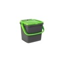 Cos de gunoi ECO PLUS stivuibil, colectare selectiva, plastic, 30 L, verde