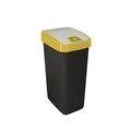 Cos de gunoi cu deschidere dubla, colectare selectiva, plastic, 45 L, galben