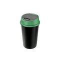 Cos de gunoi Bingo cu capac push, colectare selectiva, plastic, 45 L, verde