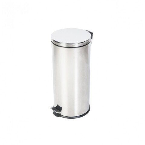 Cos de gunoi PromoInox cu pedala, inox, 30 L