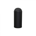 Cos de gunoi cu capac push, inox, 45 L, negru