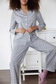 Set pijamale dama, 215XHN1708 - 36, Xhan, 50% bumbac / 50% poliester, Gri