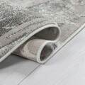 Covor Marbled Silver, Flair Rugs, 80x300 cm, polipropilena/poliester, argintiu
