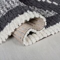 Covor Zaid Berber Rug Monochrome, Flair Rugs, 120x170 cm, poliester, alb/negru
