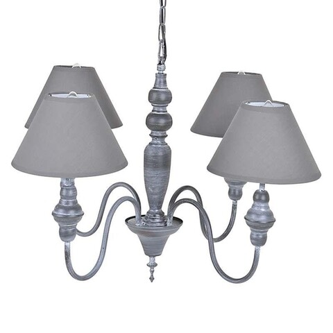 Candelabru InArt, 4xE14, 40W, gri
