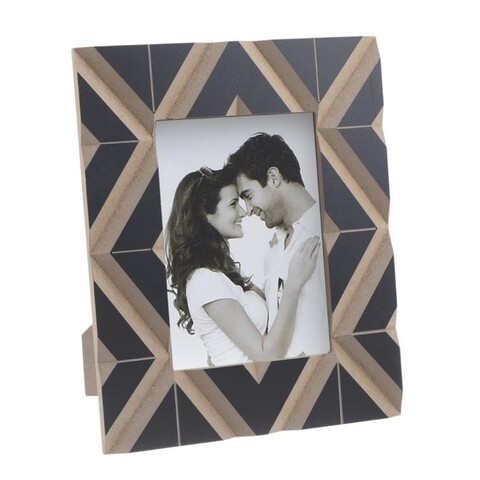 Rama foto Geometric, InArt, 13x18 cm, bej/negru