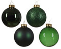 Baubles 42 db Díszgömb, Decoris, Ø7 cm/Ø6 cm/Ø5 cm, üveg, zöld