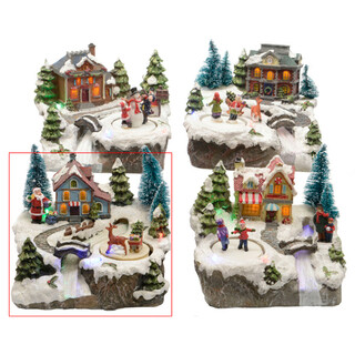 Multicolor, Santa and deer