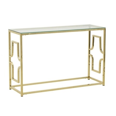 Masuta de cafea Inart, 120x40x78 cm, metal, auriu