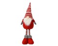 Decoratiune Gnome w stipe pattern hat, Decoris, 14x12x50 cm, poliester, multicolor