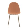 Scaun InArt, 44x46x88 cm, metal/catifea, portocaliu