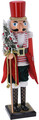 Nutcrack w red striped Dekoráció, 17x12x60 cm, polipropilén, színes