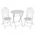 Set mobilier de gradina InArt, 3 piese, alb
