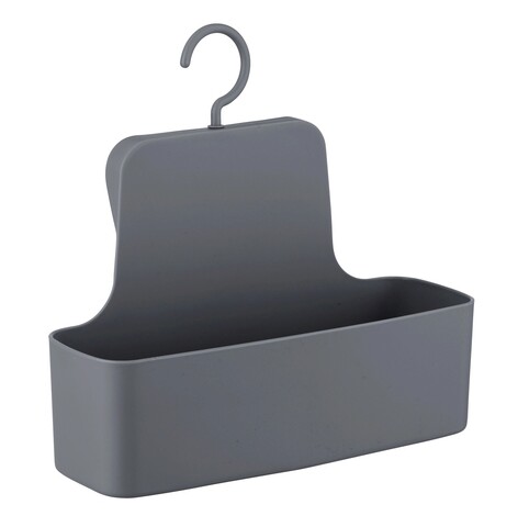 Suport depozitare accesorii dus, Wenko, Barcelona, 26 x 9 x 24 cm, plastic, antracit