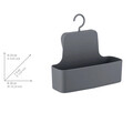 Suport depozitare accesorii dus, Wenko, Barcelona, 26 x 9 x 24 cm, plastic, antracit
