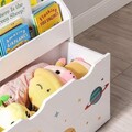 Organizator jucarii / mobilier camera copilului, Space, Songmics, 62.5 x 29.5 x 70 cm, multicolor