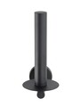 Suport hartie igienica, Wenko, Bosio, 8 x 12.5 x 18 cm, inox, negru