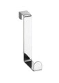 Set 6 agatatori pentru usa, Wenko, Clothes Rack, 7.6 x 6 x 1.2 cm, inox, gri