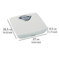 Cantar mecanic pentru persoane, Wenko, Bathroom Scale, 27 x 26.5 x 4.5 cm, metal/plastic, alb