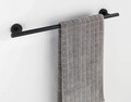 Suport pentru prosoape de baie, Wenko, Bosio, 60 x 7 x 5.5 cm, inox, negru