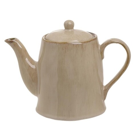 Ceainic InArt, 23x10x8 cm, portelan, crem