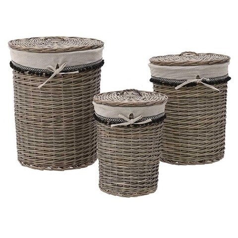 Set 3 cosuri de rufe InArt, salcie, bej