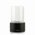 Semineu decorativ de masa cu bioetanol Heatfir, InnovaGoods, Ø16 x 26.5 cm, fara fum, sticla/fier