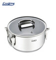 Set de gatit 6 piese, cu manere pliabile, Cooking by Heinner, Milena, inox, gri