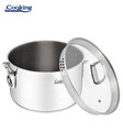 Set de gatit 6 piese, cu manere pliabile, Cooking by Heinner, Milena, inox, gri