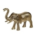 Decoratiune Elephant, InArt, 17x11,5x12,5 cm, metal, auriu