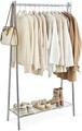 Suport pentru haine / suport umerase Vasagle, 92.5 x 33.5 x 153 cm, otel, argintiu