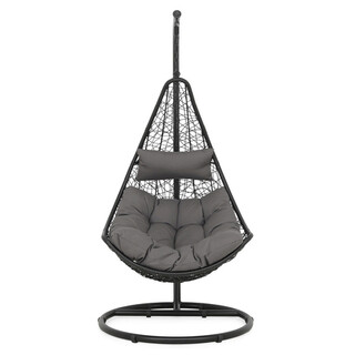 80x70x130 cm, Negru/Gri