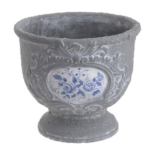 24x21 cm, Gri/Albastru