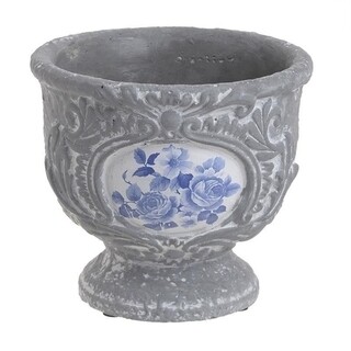 19x17 cm, Gri/Albastru