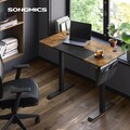 Birou electric cu inaltime ajustabila Songmics, 120 x 60 x 72 - 120 cm, PAL/otel/material netesut