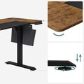 Birou electric cu inaltime ajustabila Songmics, 120 x 60 x 72 - 120 cm, PAL/otel/material netesut
