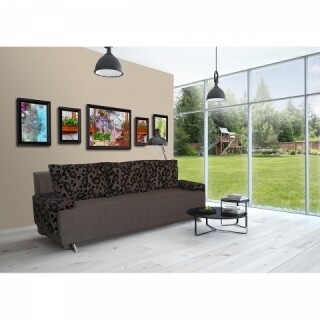 205x90x86 cm, Black Flower, Dark Chocolate
