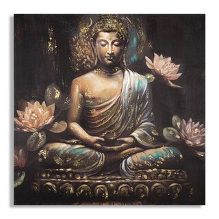 100x100 cm, Multicolor, Buddha -A