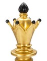 Statueta decorativa / Piesa de sah Nebun, Gold Bishop, Mauro Ferretti, Ø12.5 x 38.5 cm, polirasina, auriu/negru