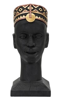 Negru;Multicolor, Massai Man