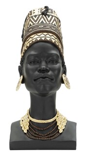 Negru;Multicolor, Massai Woman 21.5 x 45 cm