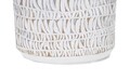 Lampa de masa, Nairobi, Mauro Ferretti, 1 x E27, 40W, Ø35 x 60.5 cm, polirasina/fier/textil, alb antic/maro