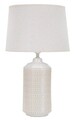 Lampa de masa, Point Light, Mauro Ferretti, 1 x E27, 40W, Ø28 x 47 cm, ceramica/fier/textil, crem