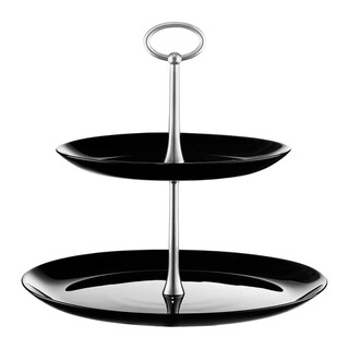 Negru;Argintiu, Suport prajituri 2 etaje