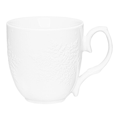 Cana cu model stele Galactic, Ambition, 350 ml, portelan, alb