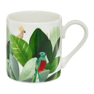 Multicolor;Alb, Ceasca espresso Jungle 90 ml