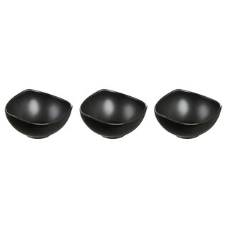 Negru, Set 3 boluri 100 ml